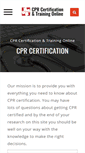 Mobile Screenshot of cprcertificationtrainingonline.com